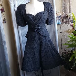 Vintage Ann Lawrence black dress